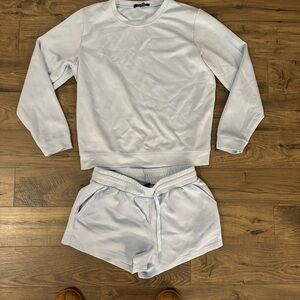 Light blue matching sweat set